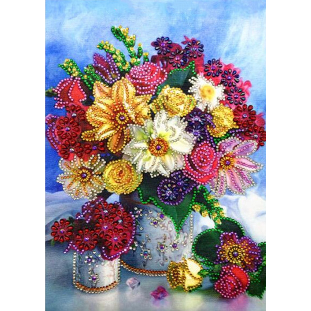 

Flower - Special Shaped Diamond Painting - 30*40CM, 501 Original