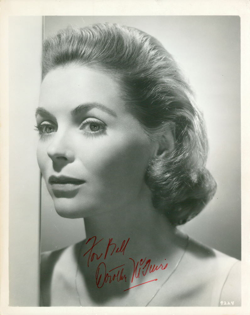 Dorothy McGuire (Vintage) signed Photo Poster painting COA