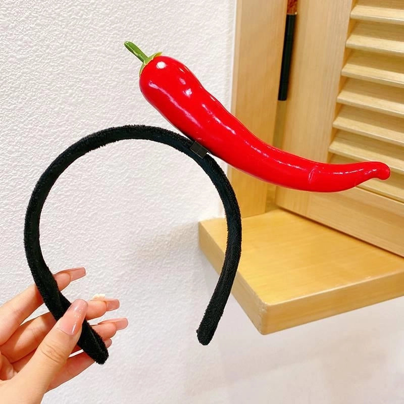 Women’s Cute Fruit Vegetable Mixed Materials Hair Band