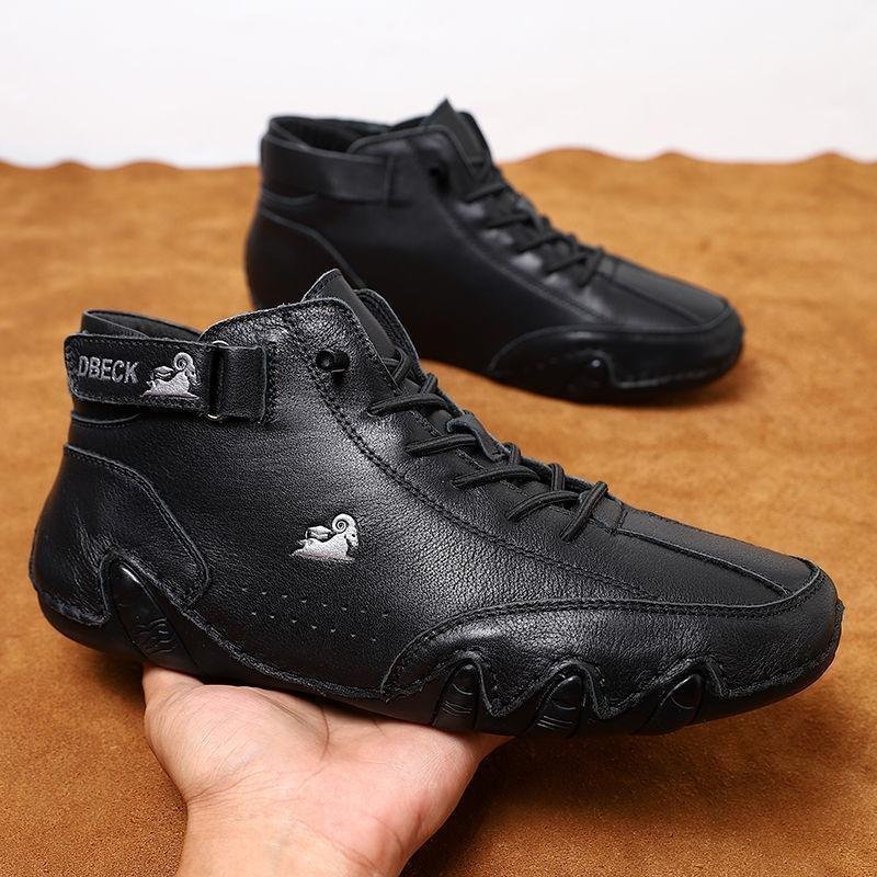 beck suede velcro boots