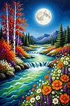 Luxury AB Velvet Diamond Painting Kit - Landscape