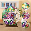 (US Local)Special Shape Flowers Butterfly Diamond Painting Spinning Calendar for Beginners