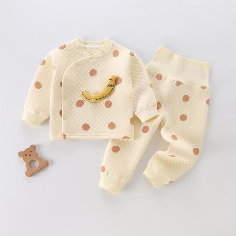 Baby Banana Dot Pajamas Set