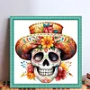 Skull-11CT Stamped Cross Stitch 40*40cm/15.75*15.75in tapestrymarket