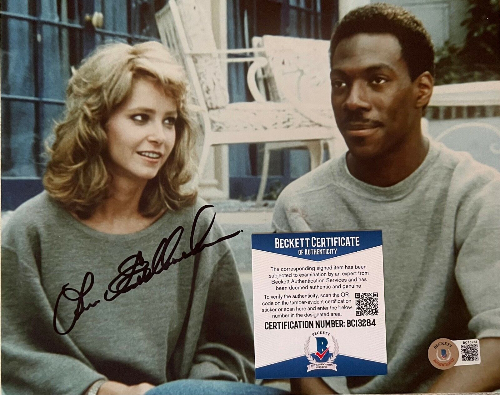 Lisa Eilbacher Beverly Hills Cop Original Autographed 8X10 Photo Poster painting w/Beckett COA 2