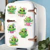 (US Local)6Pcs Acrylic Cactus DIY Diamond Painting Fridge Stickers Craft Kit
