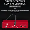 MD22 Audio Sound Card 48V Phantom Power USB Audio Interface for Guitar Recording