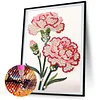 Diamond Painting-DIY Sparkling Special Shaped Pearl Drill Peony(30x40cm)