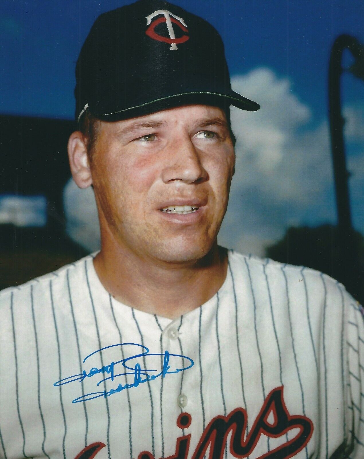 Autographed TOM TISCHINSKI Minnesota Twins 8x10 Photo Poster painting- COA