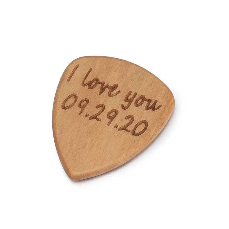 Personalized Custom Picks Olive Wood Gifts for Guitar Lovers