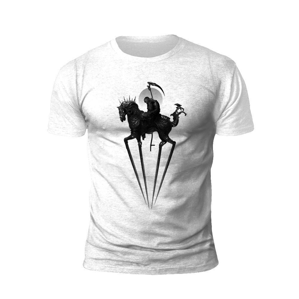 Epic Knight on Steed: A Fantasy T-Shirt