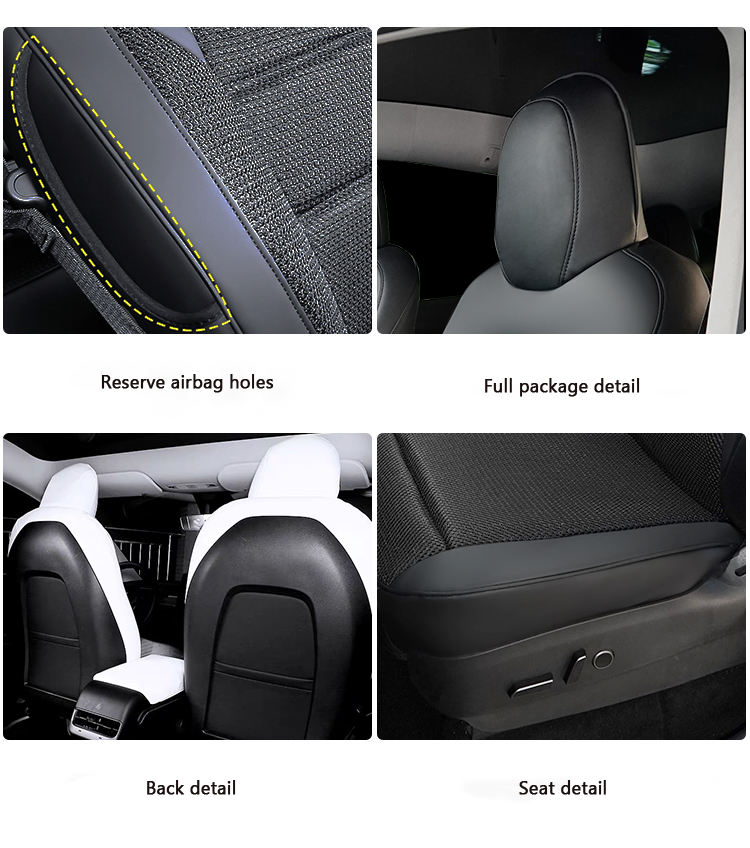 WHMH Refroidissement Coussin Siège Voiture pour Tesla Model 3 Model S Model  X,12V/24V Housse Siège Ventilateurs Seat Cooling Pad,A/Black-A/Single Block  24V : : Auto et Moto