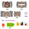 (US Local)Xmas Snowman Diamond Painting Tissue Box Wooden Diamond Art Tissue Storage Box