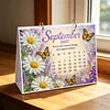 DIY 2027 Diamond Painting Calendar Art Kit Paper Desk Calendar Desktop Decoration Craft Kit