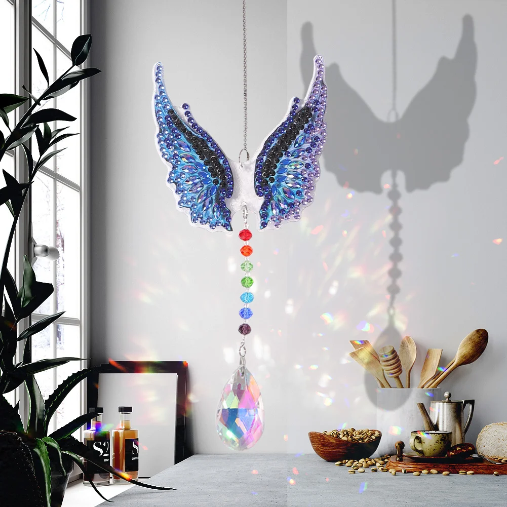 DIY Diamond Painting Sun Catcher - Wings
