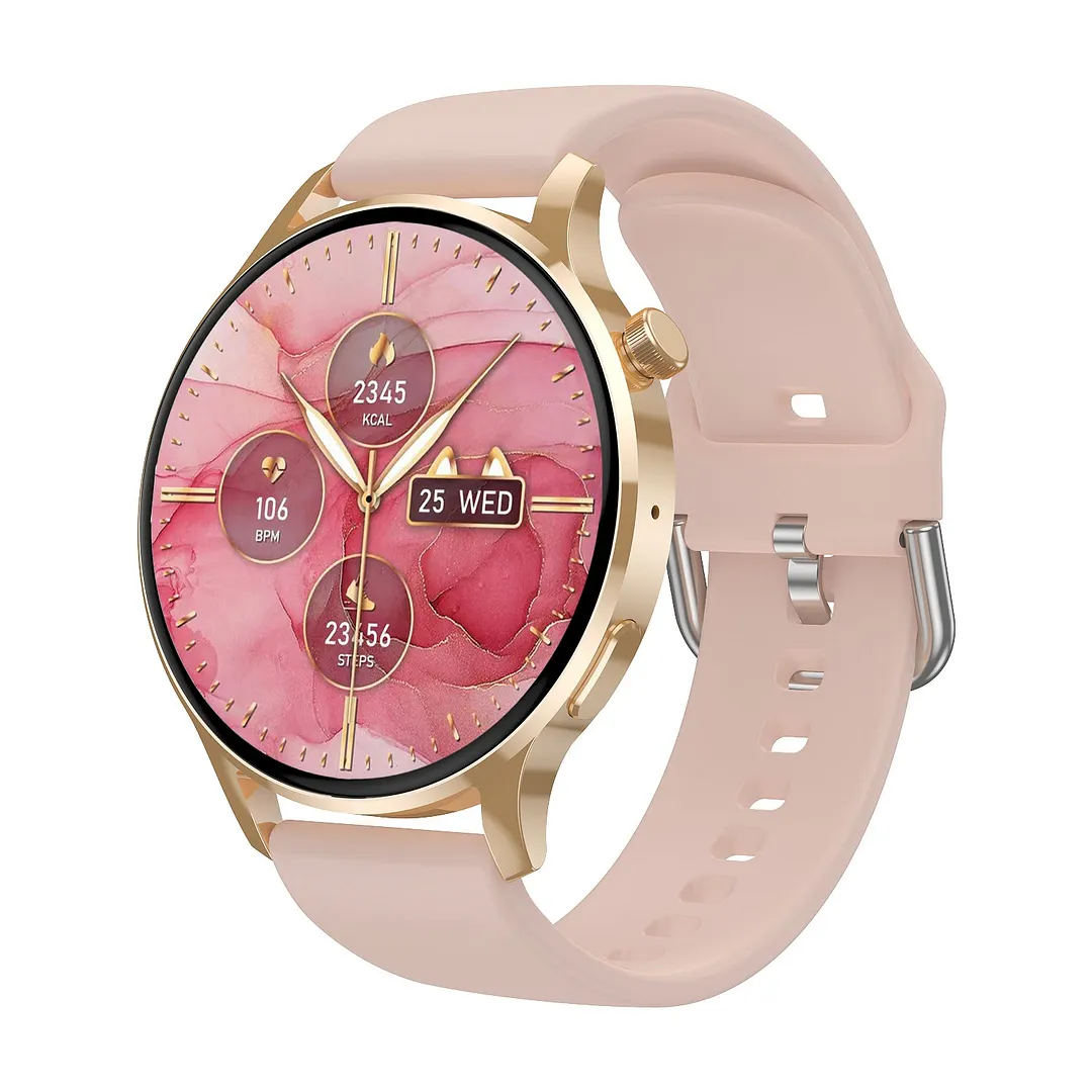 Blood Pressure Blood oxygen Monitoring Bluetooth Talk Play Music Health Waterproof Smartwatch