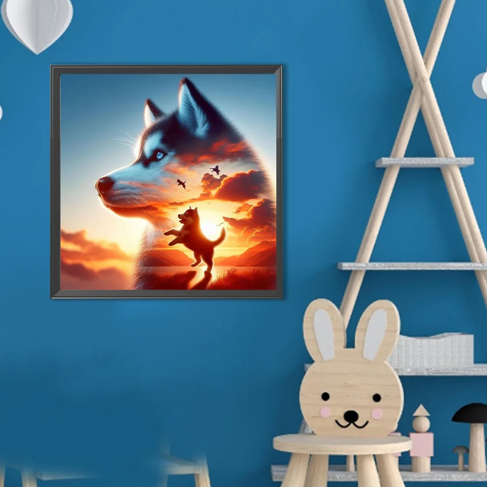 Diamond Painting - Full Round Drill - Wolf(Canvas|40*40cm)