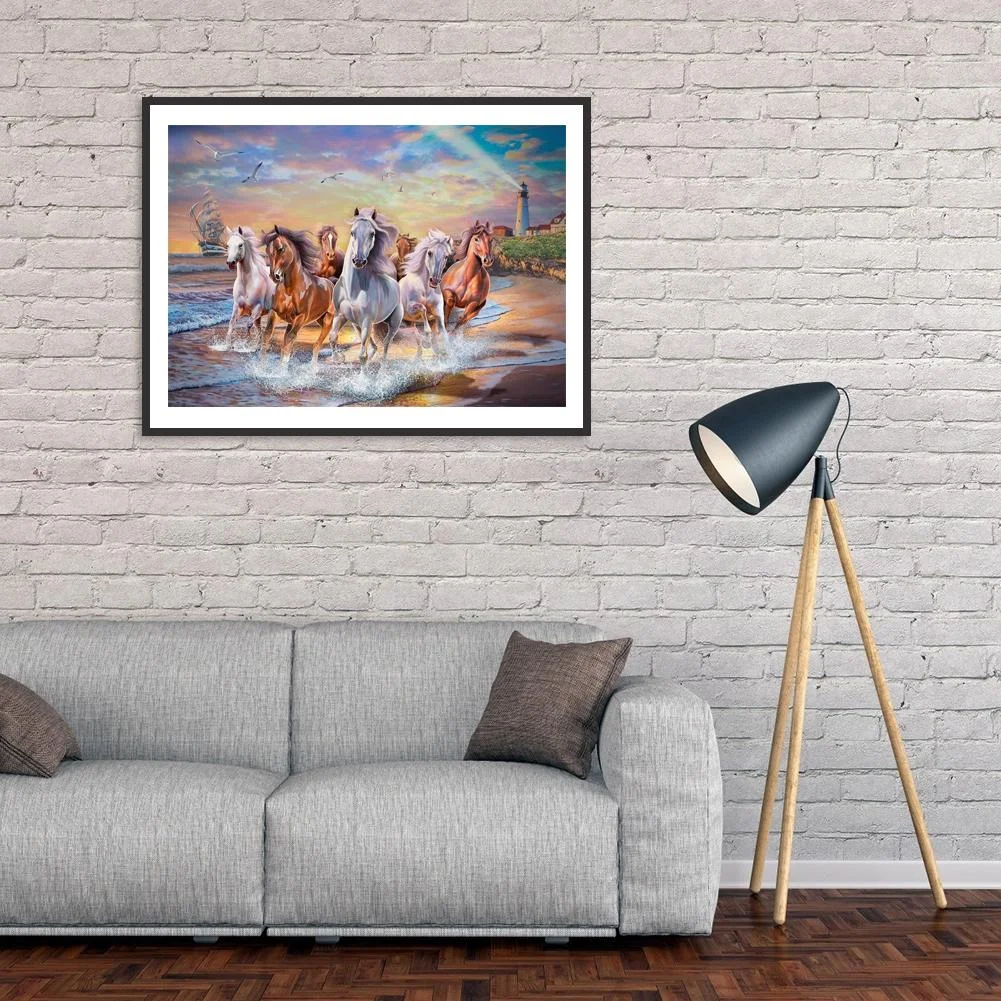 Diamond Painting - Full Round Drill - Horse(40*30cm)