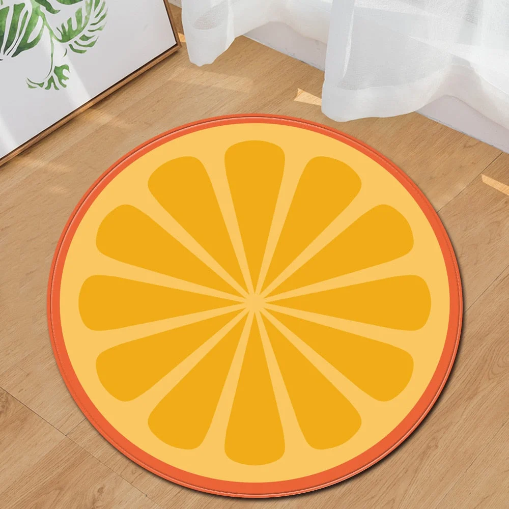 Modern Round Carpet Computer Chair cushion Kids Room Carpet 3D Printing Bedroom Floor Bedside Mat Living Room  Decoration Rug