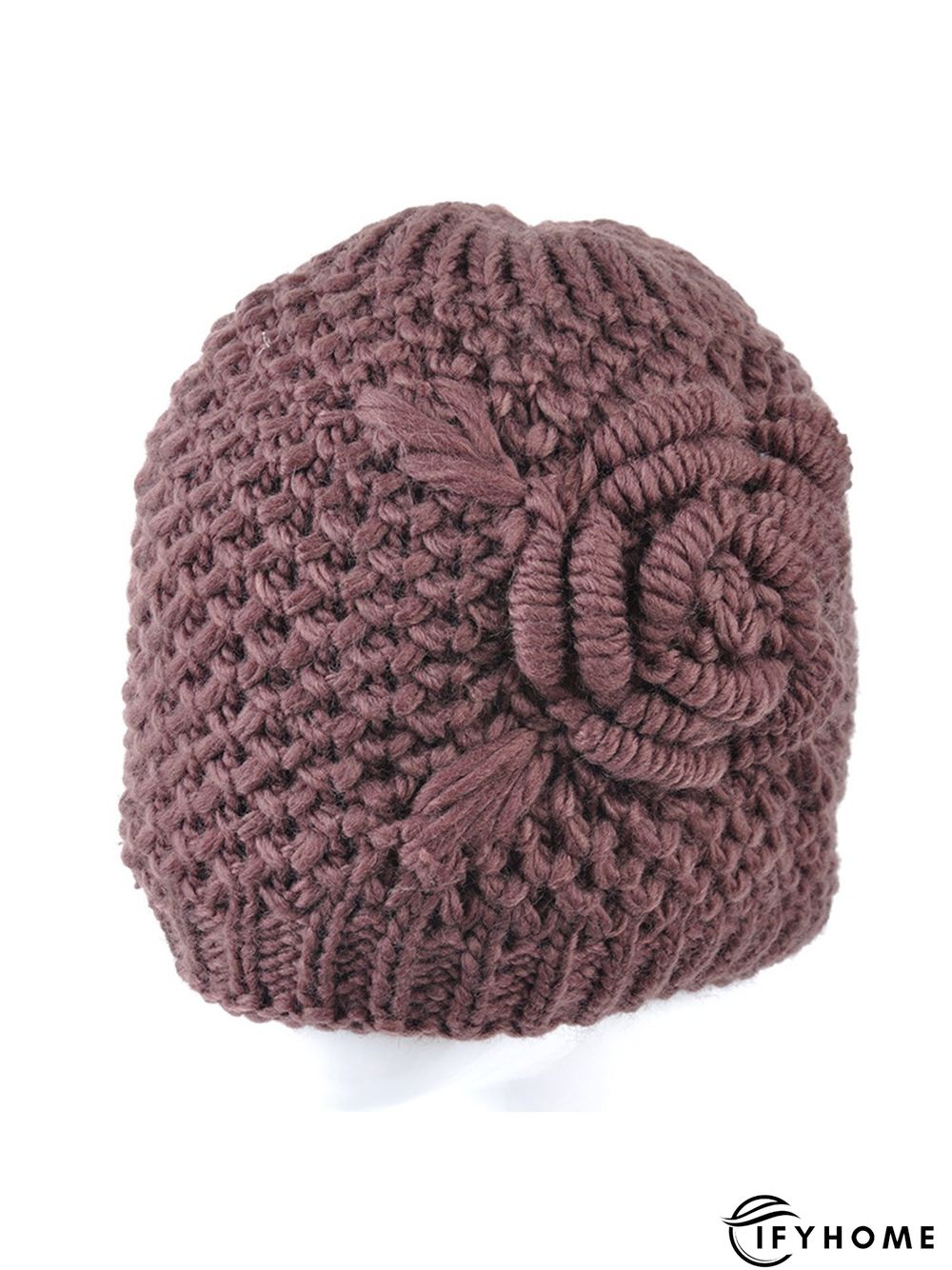3D Flower Knitted Warm Hat | IFYHOME