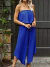 Irregular Clipping Bandeau Jumpsuits