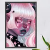 uk.everydayedeals (Limited Stock)Diamond Painting - Round AB Drills - Dark Candy Girl(45*65cm)