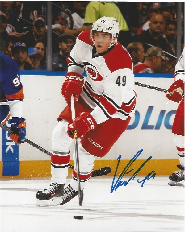 Carolina Hurricanes Victor Rask Signed Autographed 8x10 NHL Photo Poster painting COA G