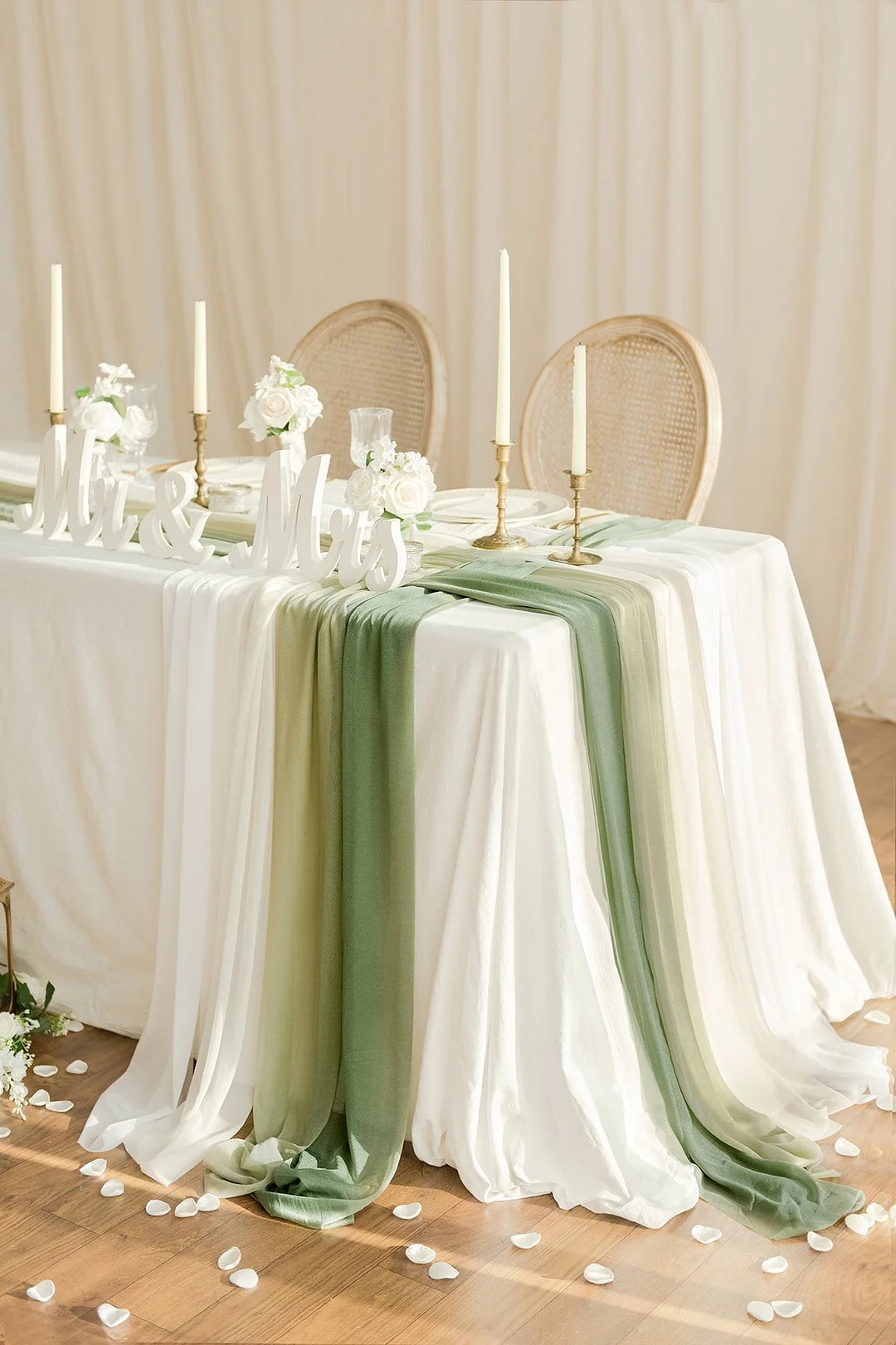 Weave Wedding Table Runner for Reception (Set of 8) - 7 Colors