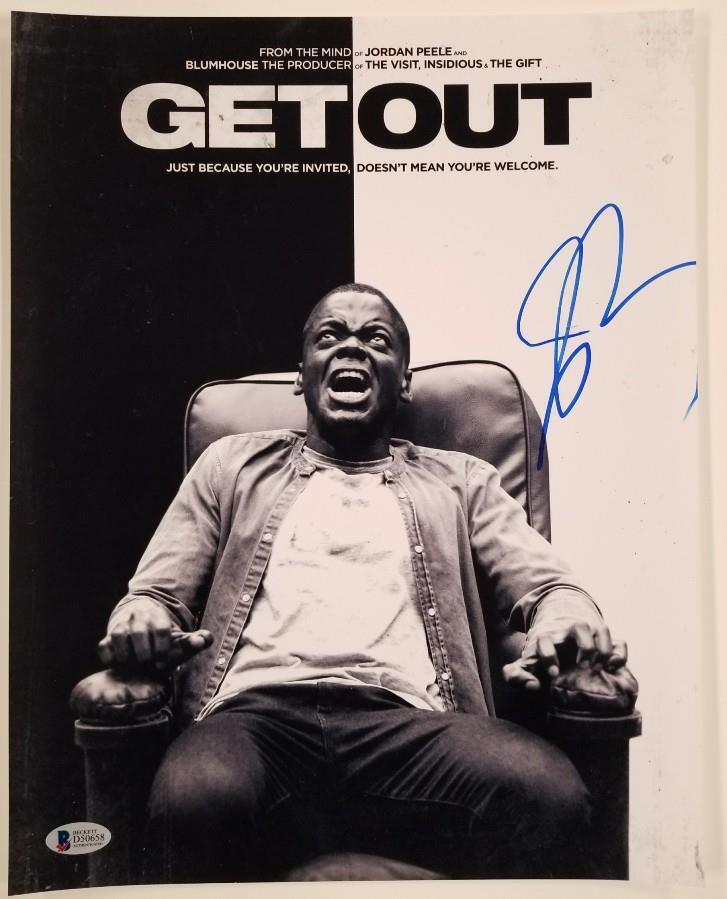 JORDAN PEELE Signed GET OUT 11x14 Photo Poster painting Director Writer Oscar B Beckett BAS COA