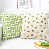 Linen Floral Embroidery Home Living Creative Cushion Pillow Cover