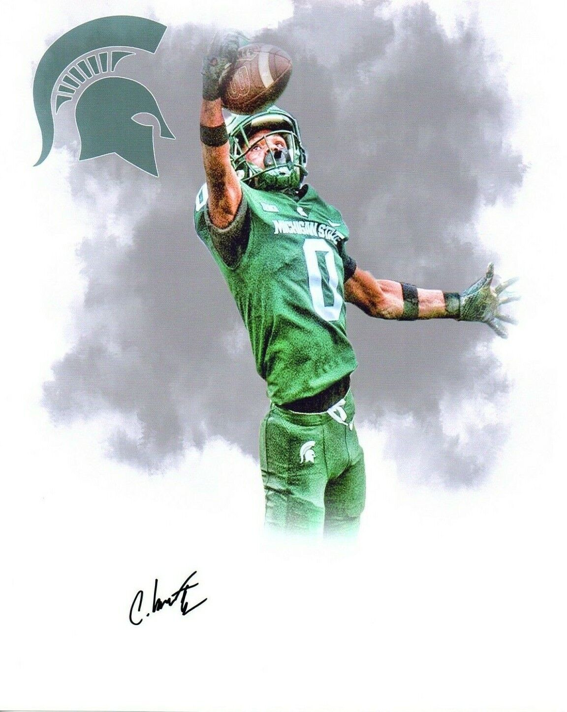 Charles Brantley Michigan State Spartans signed autographed 8x10 Photo Poster painting U-M WIN!