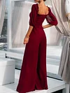 Empire Half Sleeves Wide Leg Jumpsuits