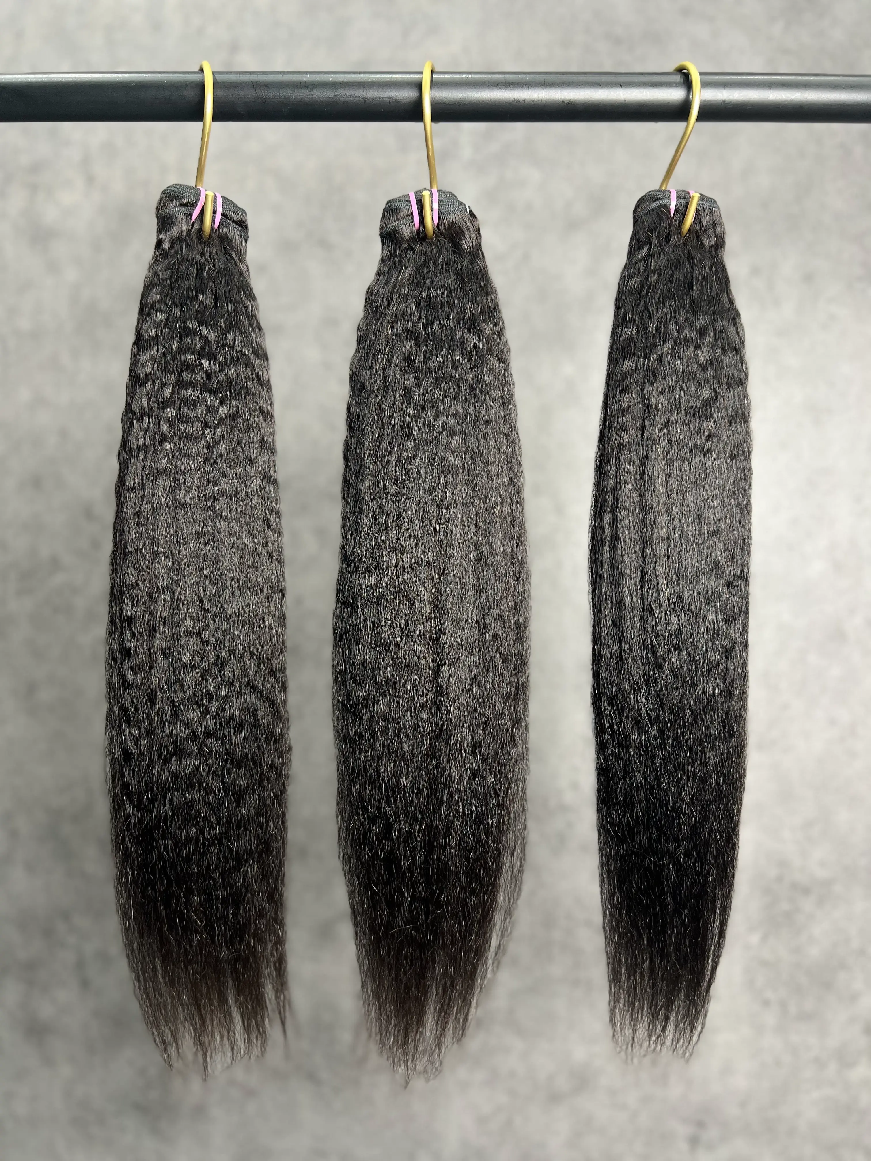 3PCS Kinky Straight Top Virgin Hair Bundles | 12–30 Inch |  Boruihair |  100% Human Hair