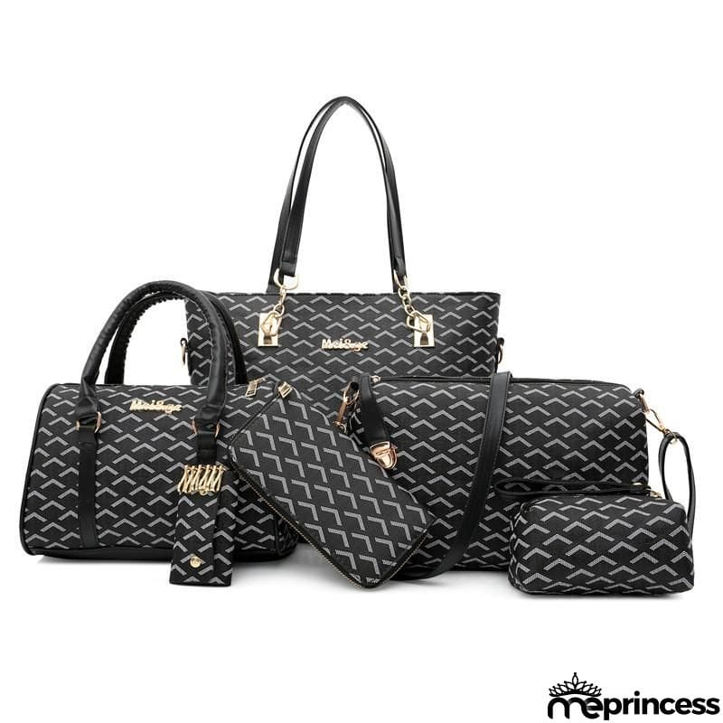Women's Fashion Large Capacity 6-Piece Bags Set