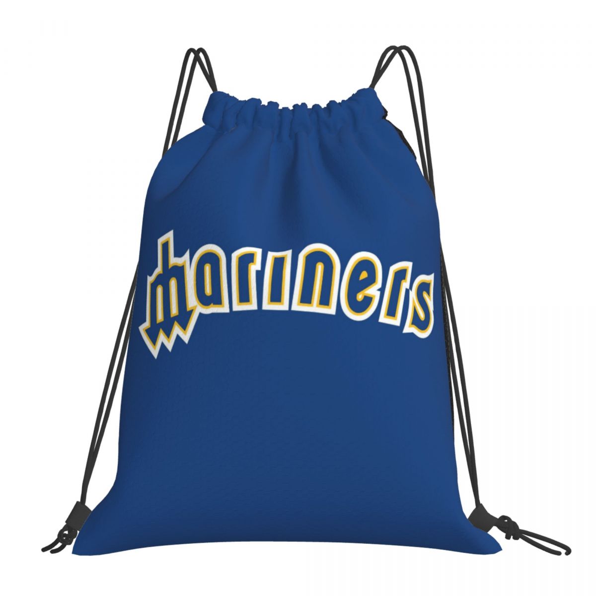 Seattle Mariners Trident M Letter Drawstring Bags for School Gym