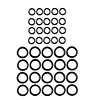 40pcs Power Pressure Washer O-Rings for 1/4 3/8 M22 Quick Connect Coupler