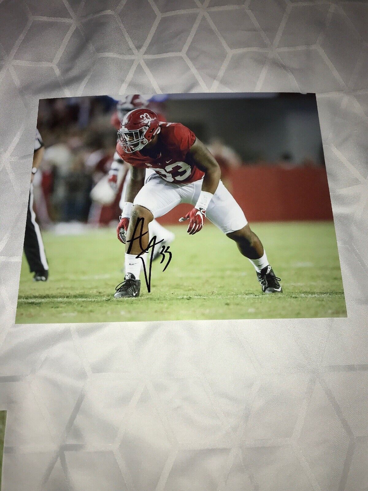 Anfernee Jennings Alabama Crimson Tide signed autographed 8x10 football Photo Poster painting D