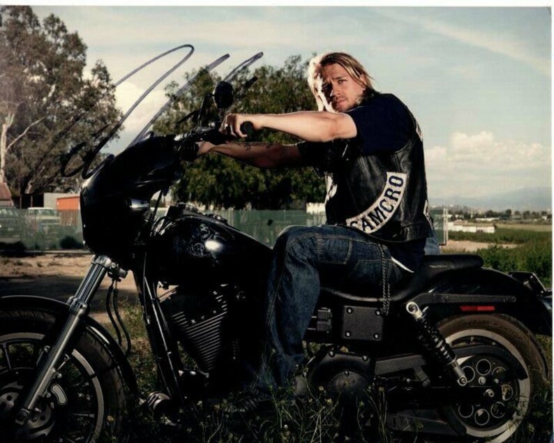 Charlie hunnam signed autographed 8x10 sons of anarchy jax teller Photo Poster painting