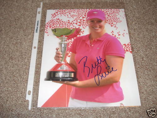 Brittany Lincicome Sexy LPGA Signed 8x10 Golf Photo Poster painting