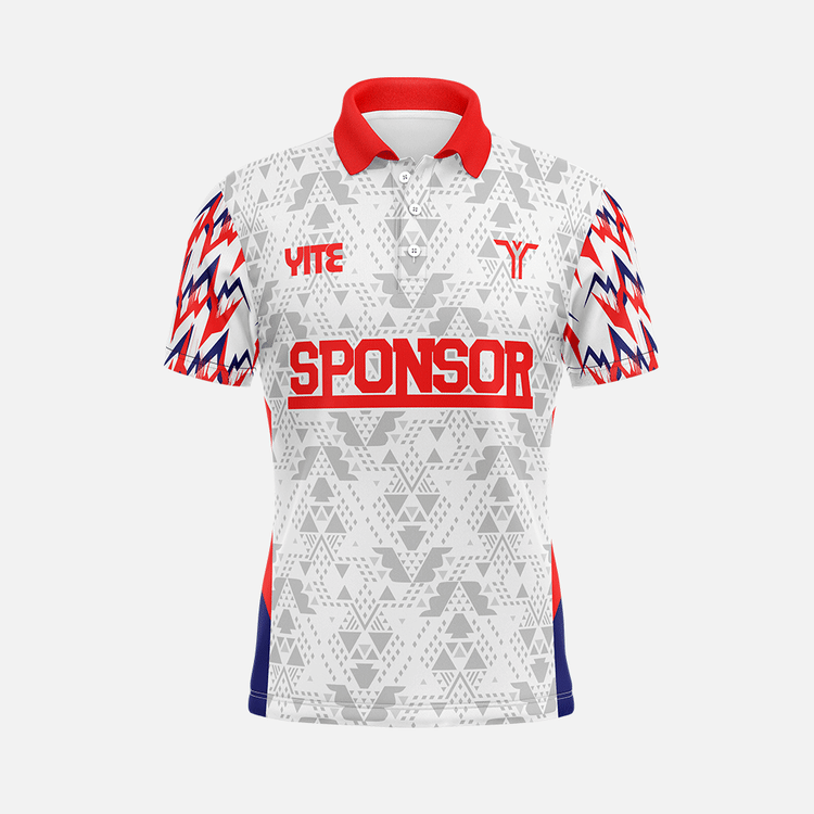 YITE | LP24-015-Red And White Polo Shirts Uniform