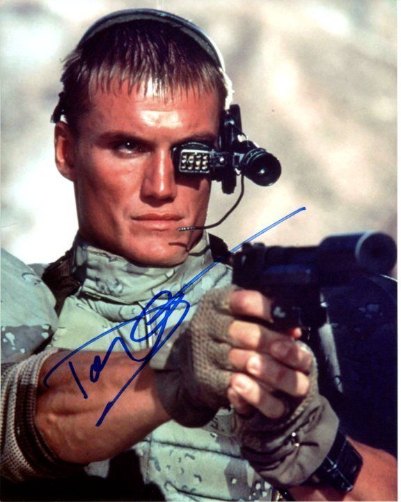 DOLPH LUNDGREN signed 8x10 UNIVERSAL SOLDIER ANDREW SCOTT GR13 Photo Poster painting