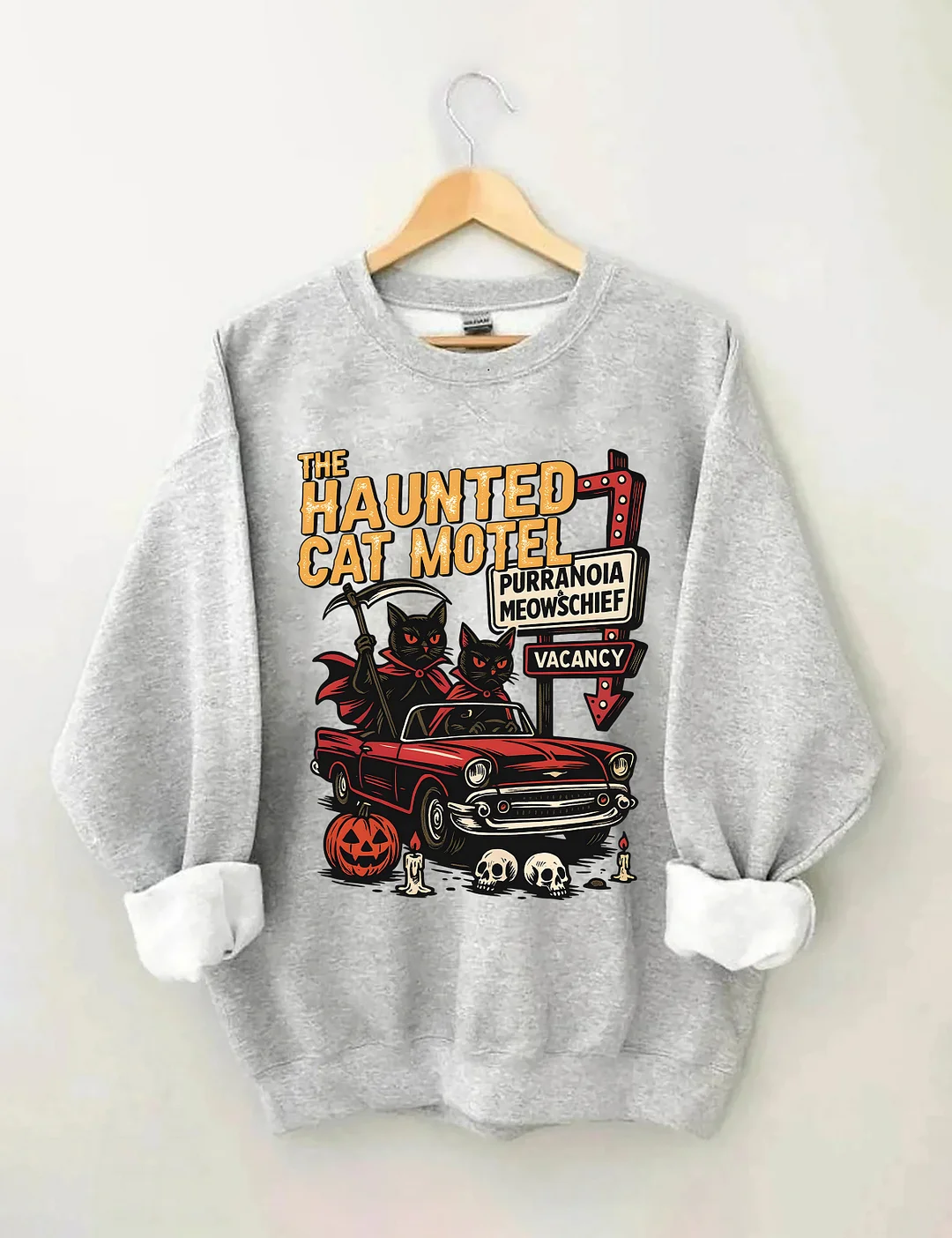 Haunted Cat Motel Sweatshirt