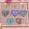 5pcs DIY Full Special Shaped Love Heart Diamond Painting Keychain Pendant