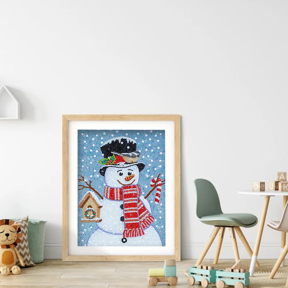 Diamond Painting - Full Crystal Rhinestone - Snowman(30*40cm)