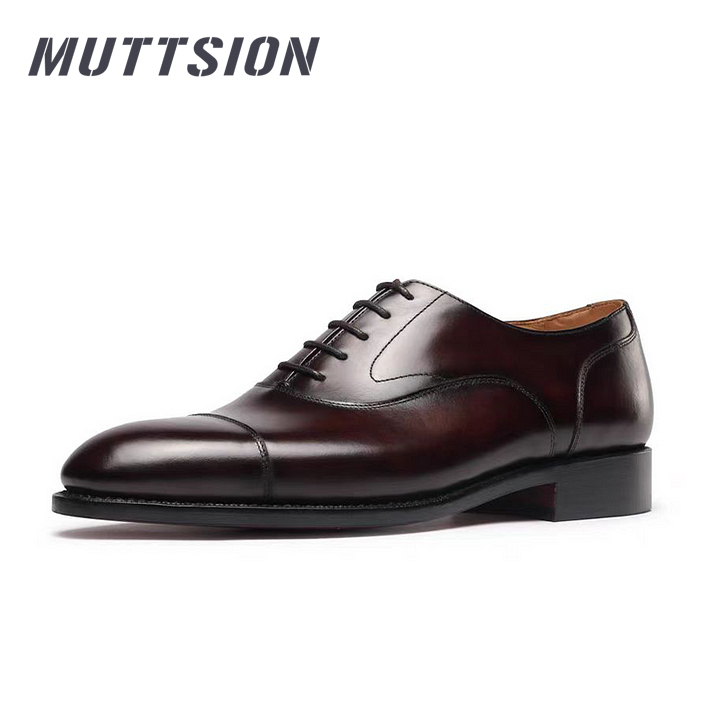 MUTTSION Oxford Three-joint Handwork Business Formal Wear Leather Shoes MUTTSION.COM MUTTSION