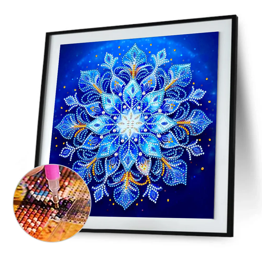 Snowflake3 - Partial Special Shaped Drill Diamond Painting Kits (Canvas|30*30cm)