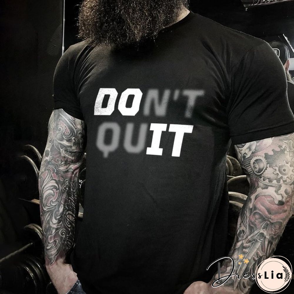 Men's Creative Fun Letter Print T-Shirt