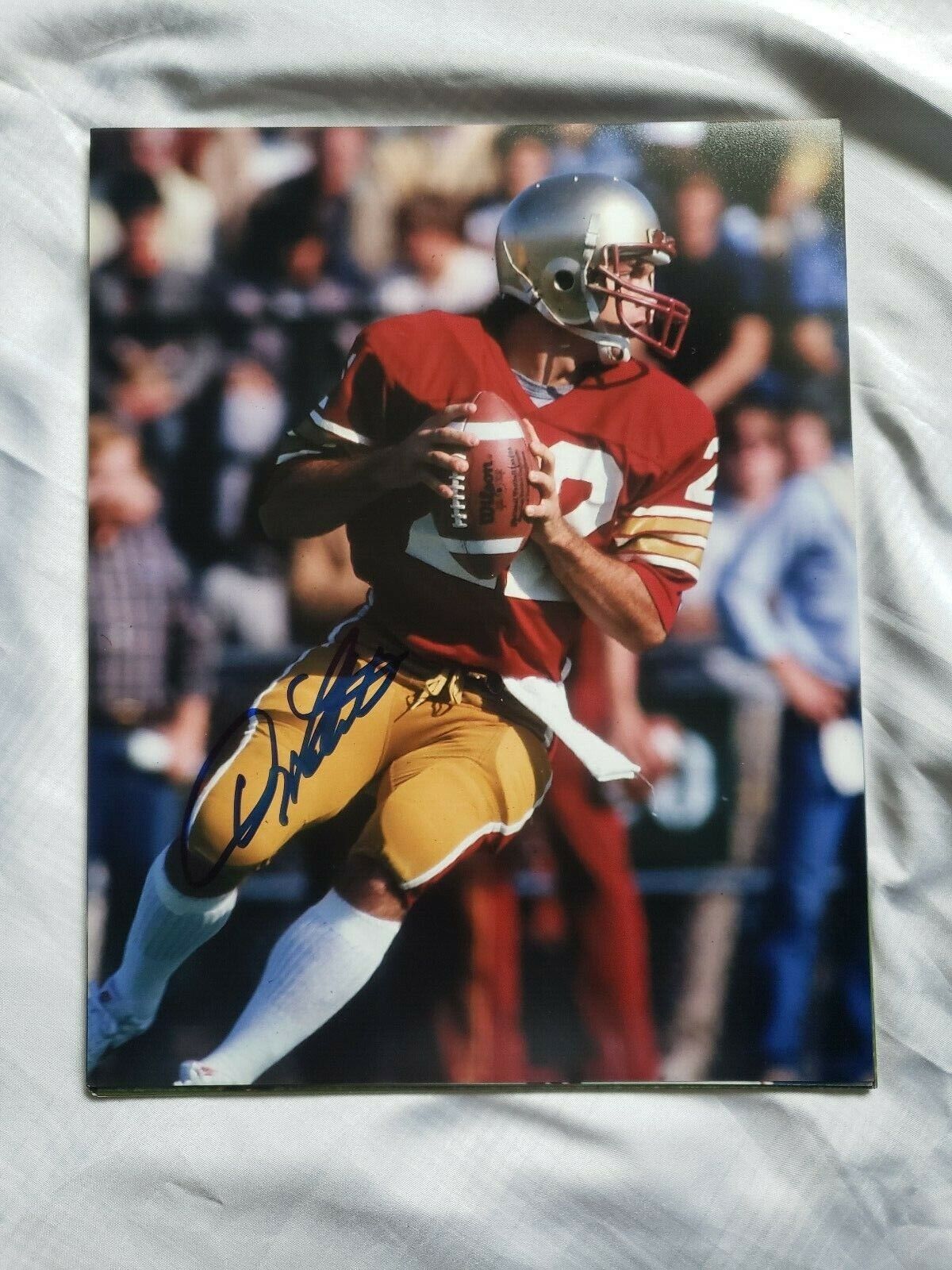 DOUG FLUTIE BOSTON COLLEGE EAGLES FOOTBALL SIGNED AUTOGRAPHED 8X10 Photo Poster painting COA 1