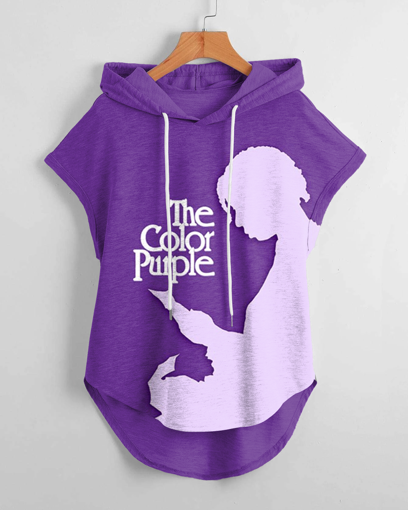 The Color Purple Illustrations Drawstring Hooded Tee