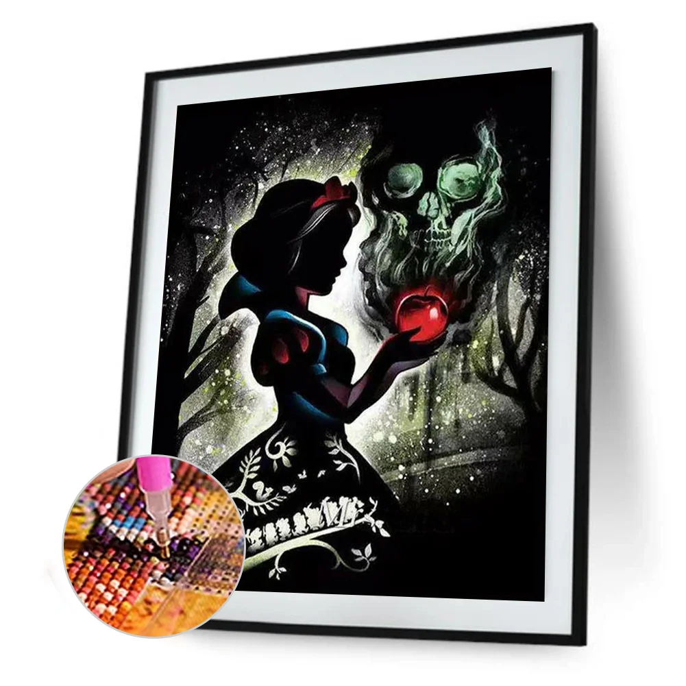 Diamond Painting - Full Round Drill - Snow White(Canvas|30*40cm)